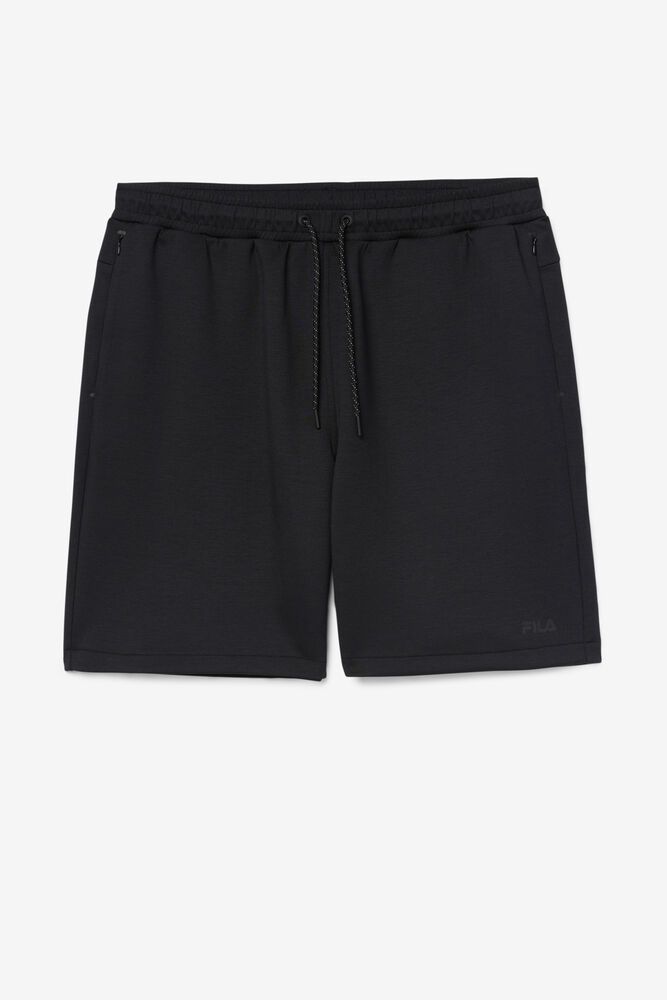 Fila Miesten Shortsit Balban Mustat - ZWXO-60783